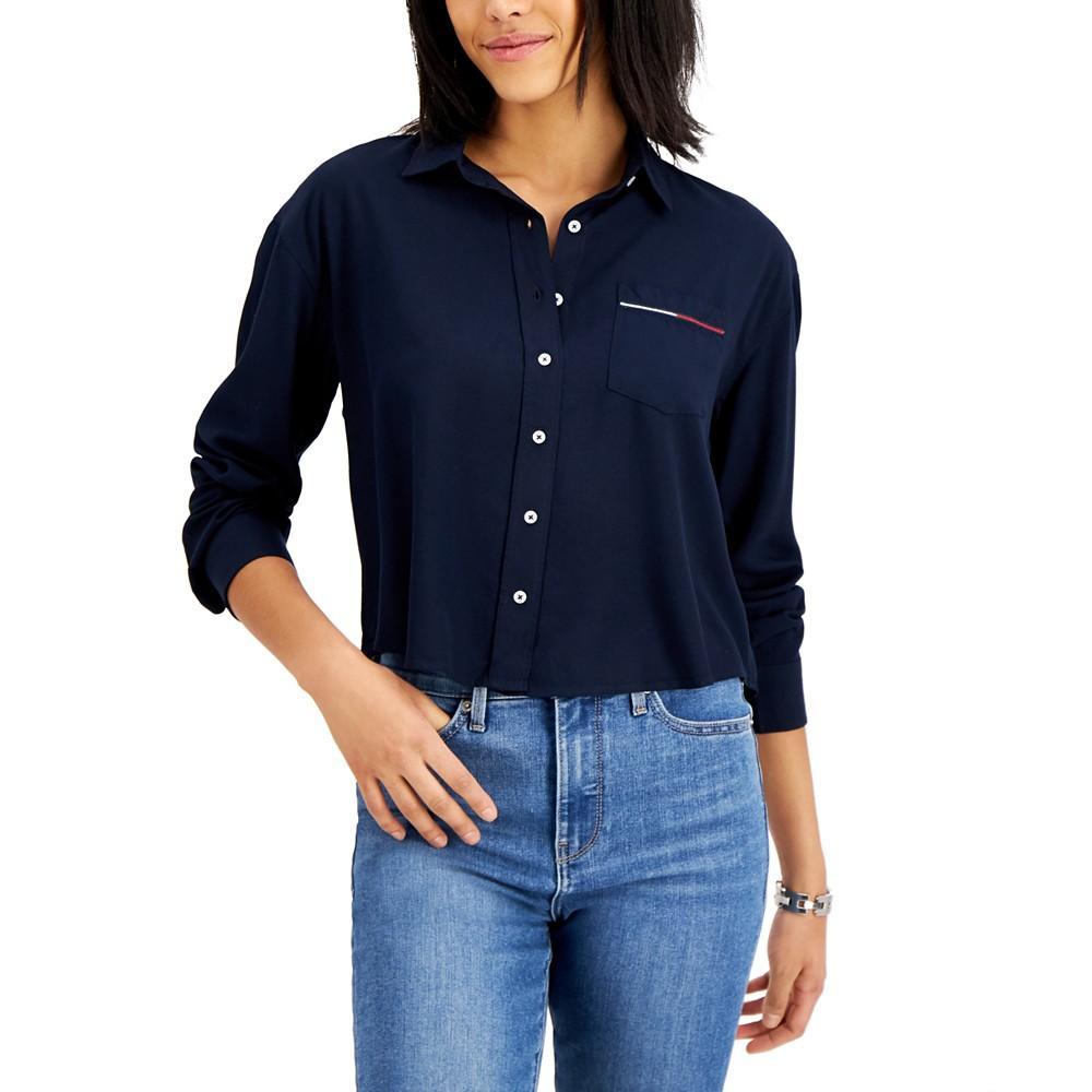 商品Tommy Hilfiger|Button-Down Collared Shirt,价格¥490,第1张图片