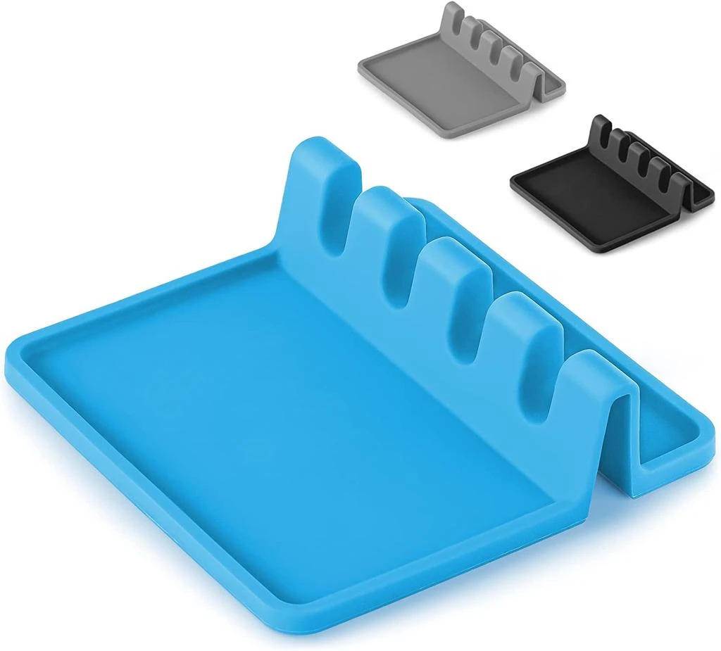 Silicone Utensil Spoon Rest with Drip Pad for Multiple Utensils 商品