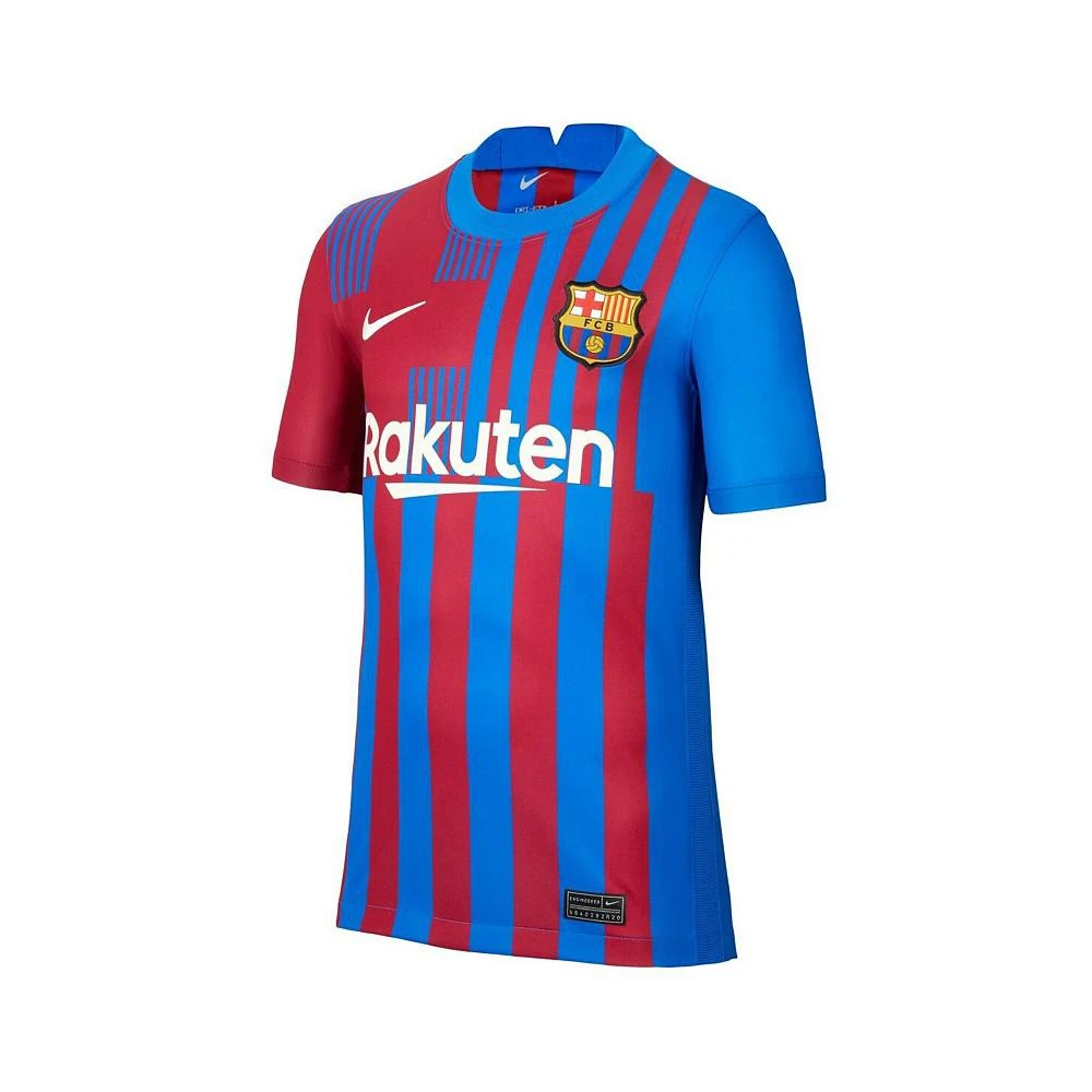 商品NIKE|Youth Boys Lionel Messi Blue Barcelona 2021/22 Home Replica Player Jersey,价格¥596,第2张图片详细描述