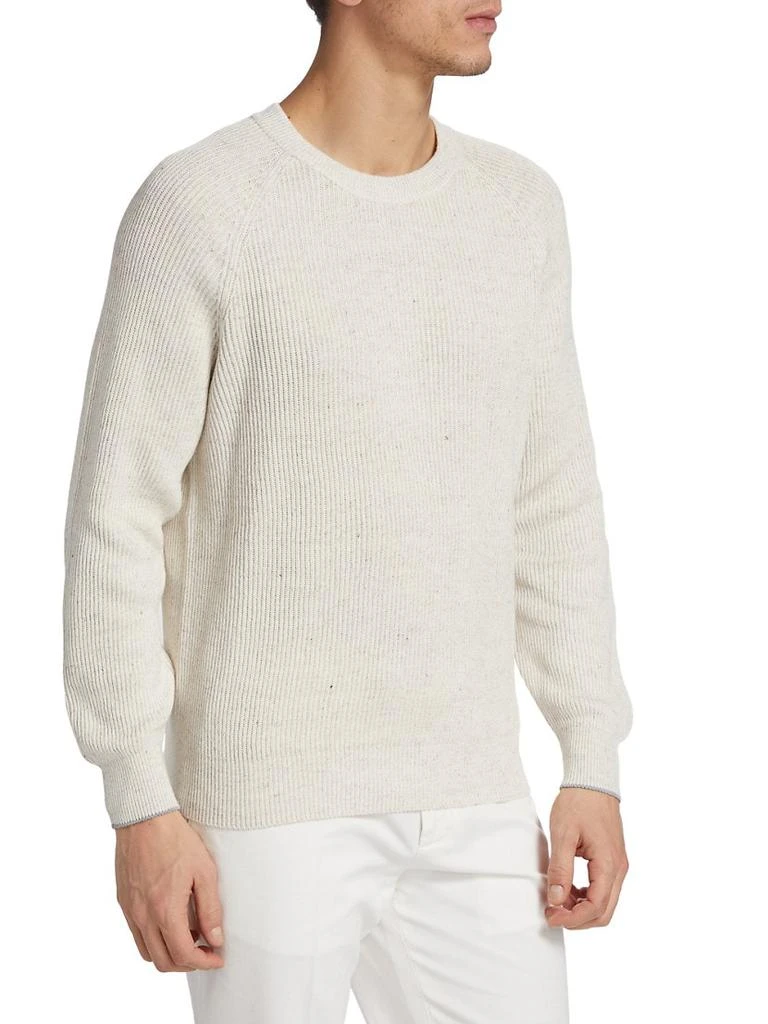 商品Brunello Cucinelli|Speckled Cotton-Blend Sweater,价格¥8626,第3张图片详细描述