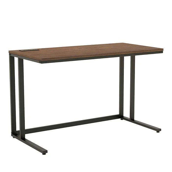 商品Sparrow & Wren|Sanford Walnut and Black Writing Desk with USB Ports,价格¥2125,第1张图片