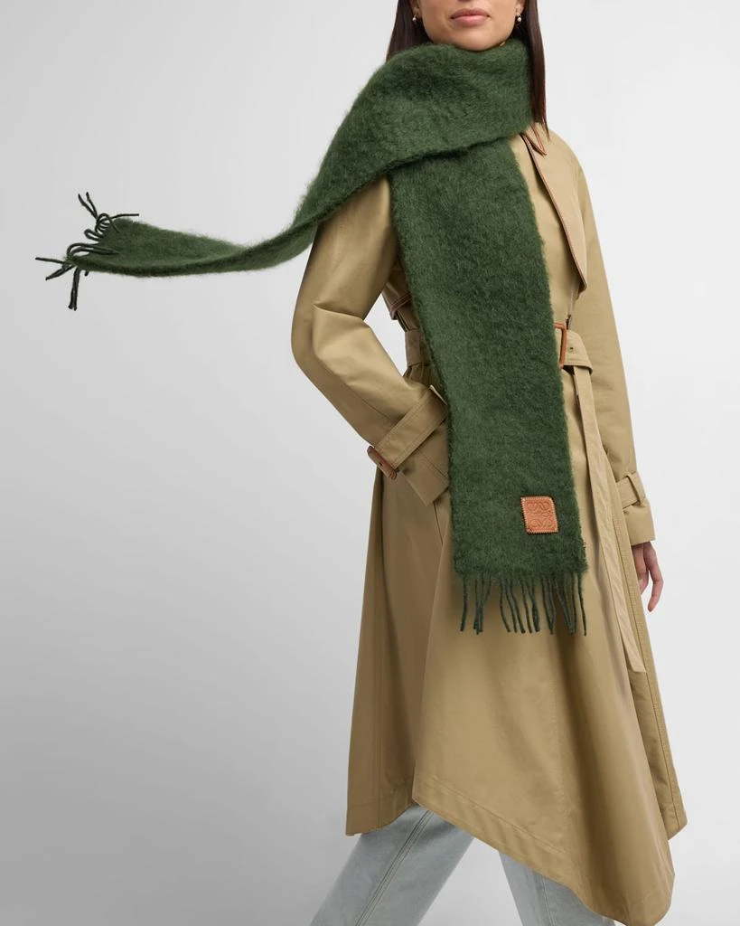 商品Loewe|Anagram Mohair Fringe Scarf,价格¥3531,第3张图片详细描述
