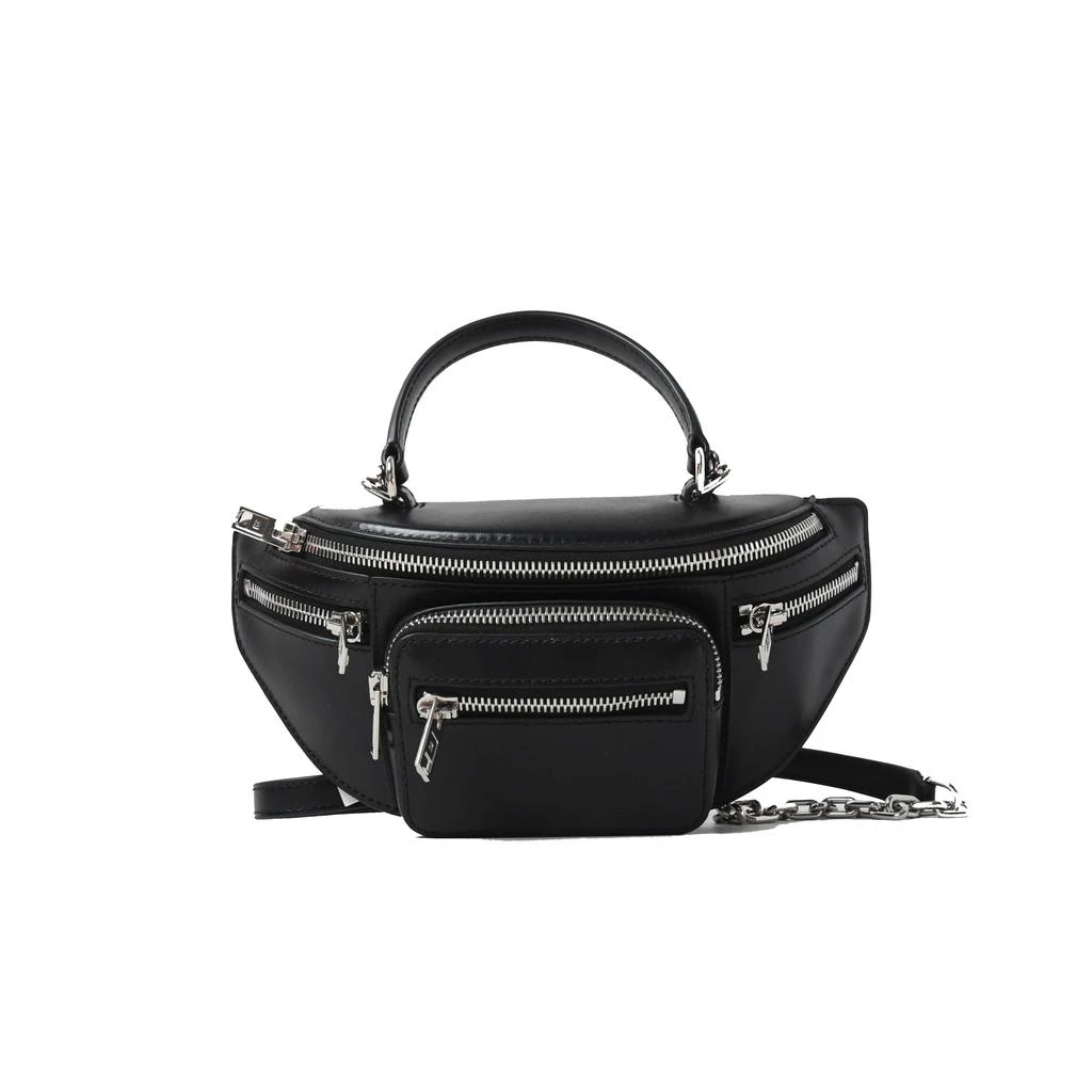 商品Alexander Wang|Alexander Wang Top Handle Belt Bag Black,价格¥4965,第1张图片