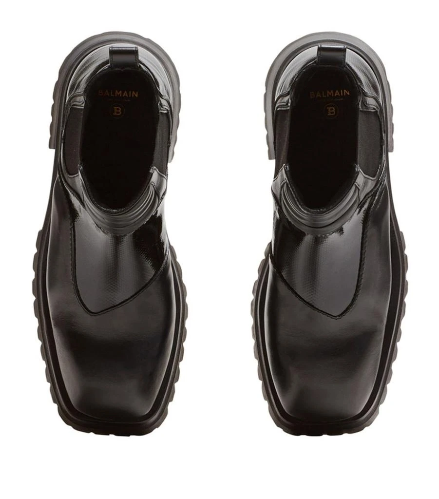 商品Balmain|Leather Quilted Ankle Boots,价格¥10321,第2张图片详细描述