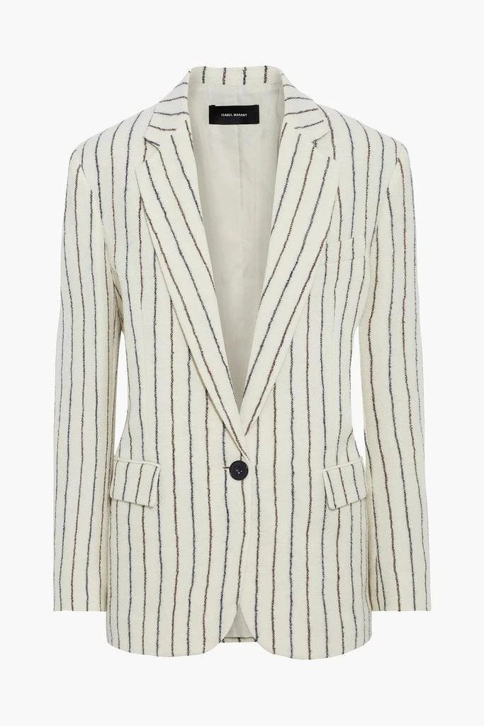 商品Isabel Marant|Elder pinstriped wool and linen-blend blazer,价格¥1547,第3张图片详细描述