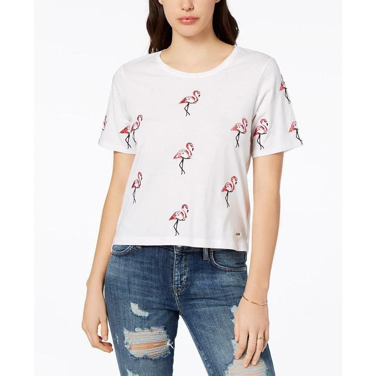 商品GUESS|Cotton Flamingo-Print T-Shirt,价格¥146,第1张图片
