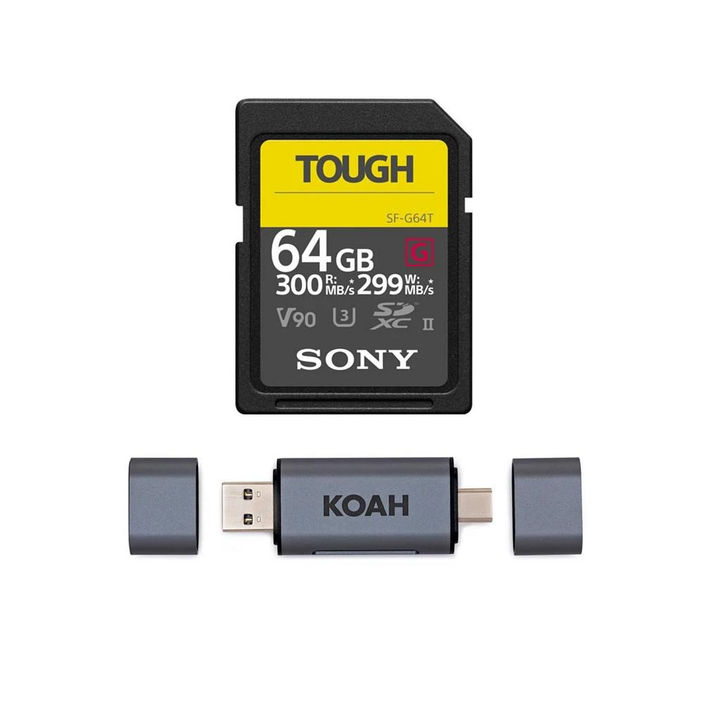 商品SONY|64Gb Uhs-Ii Tough G-Series Sd Card And Reader,价格¥893,第1张图片