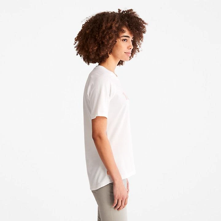 商品Timberland|Raglan-sleeve Logo T-Shirt for Women in White,价格¥116,第4张图片详细描述