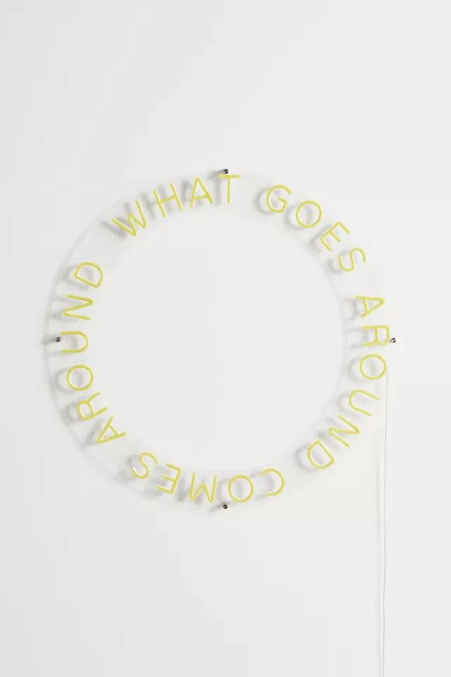 商品Urban Outfitters|What Goes Around Neon Sign,价格¥3496,第2张图片详细描述