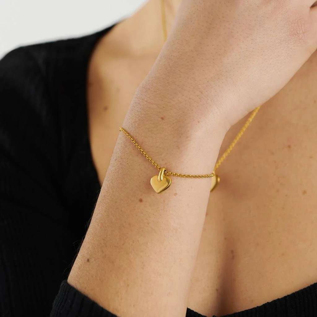 商品Katie Loxton|Katie Loxton The Curated Collection Alora Heart Gold-Plated Bracelet,价格¥169,第2张图片详细描述