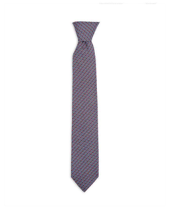 商品Salvatore Ferragamo|Palm Gancini Print Silk Classic Tie,价格¥1464,第3张图片详细描述
