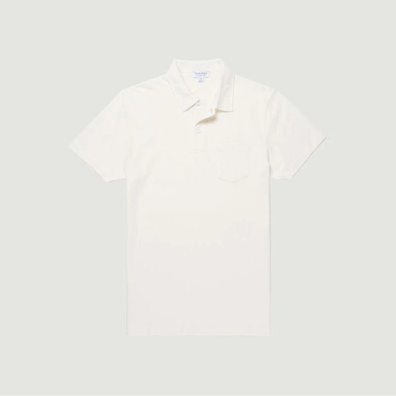 商品Sunspel|Polo Riviera ARCHIVE WHITE Sunspel,价格¥1181,第1张图片
