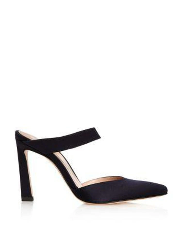 商品Stuart Weitzman|Women's Eventually Satin Pointed Toe High-Heel Mules ,价格¥1611,第2张图片详细描述