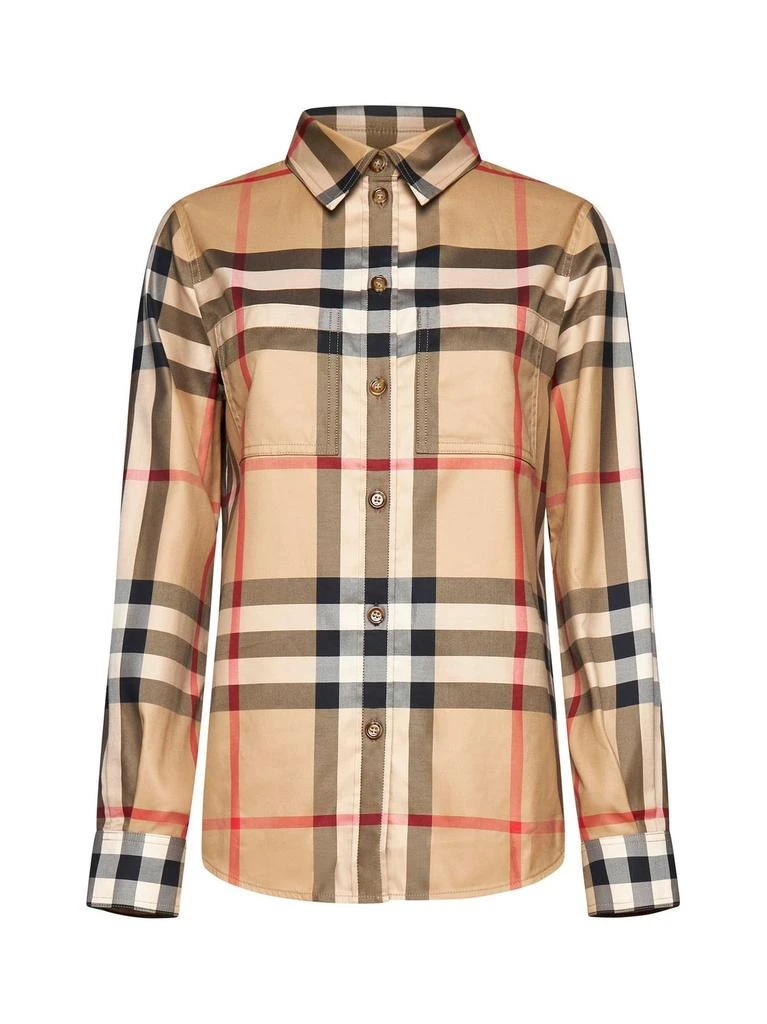 商品Burberry|Burberry Vintage Check-Pattern Buttoned Shirt,价格¥3067,第1张图片