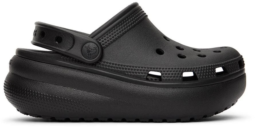 商品Crocs|Kids Black Cutie Crush Clogs,价格¥450,第1张图片