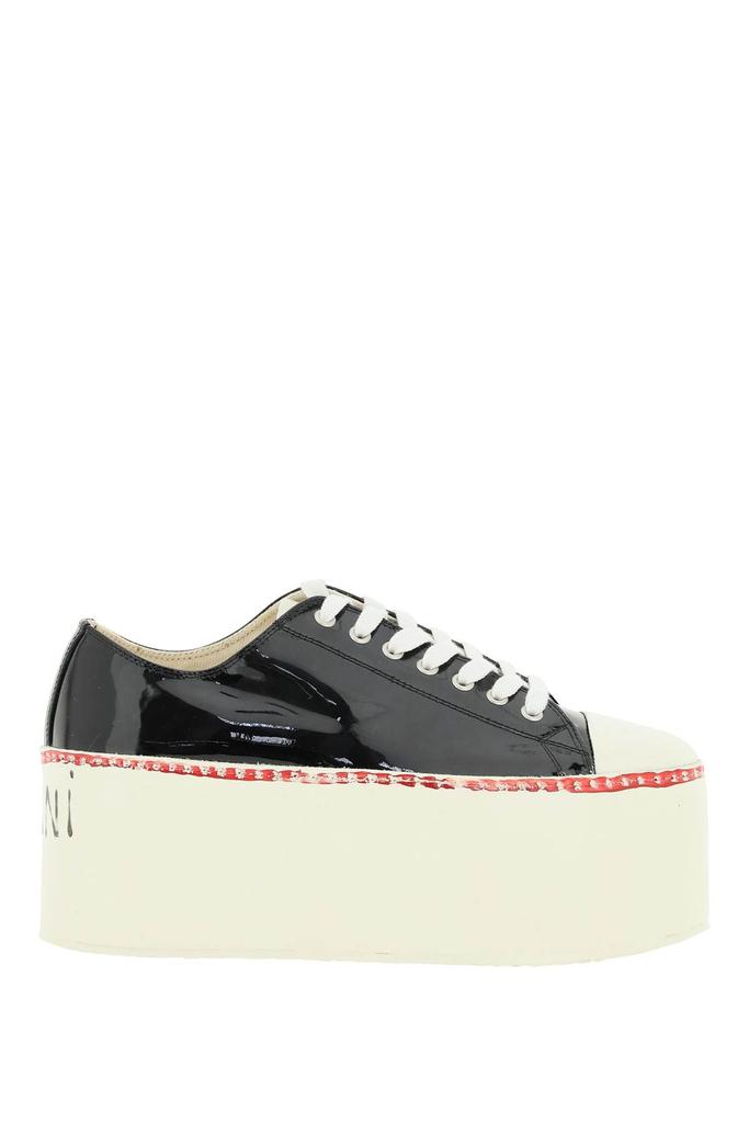 PATENT LEATHER PLATFORM SNEAKERS商品第1张图片规格展示