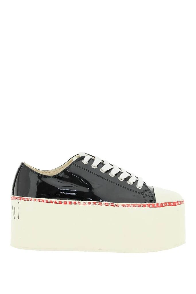 商品Marni|PATENT LEATHER PLATFORM SNEAKERS,价格¥5085,第1张图片