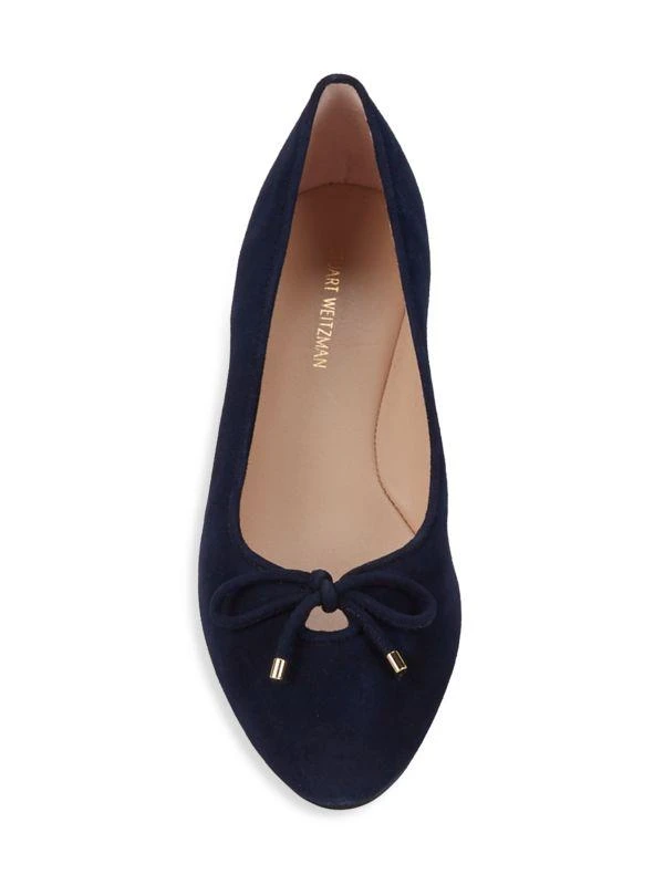 Gabby Bow Suede Ballerina Flats 商品