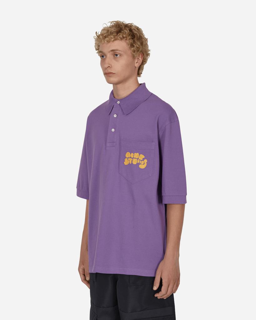 Bubble Logo Polo T-Shirt Purple商品第2张图片规格展示