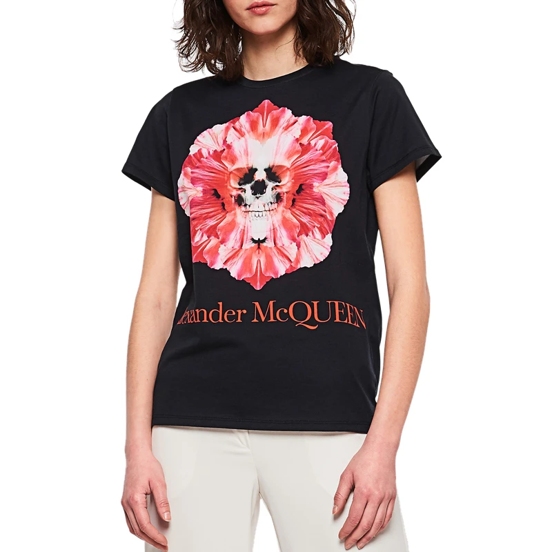 ALEXANDER MCQUEEN 印花女士T恤 610996-QZAA8-0901 商品