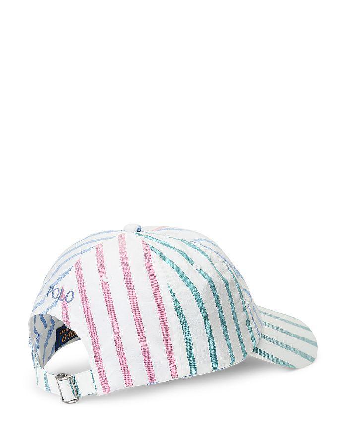 商品Ralph Lauren|Striped Cotton Oxford Ball Cap,价格¥221,第4张图片详细描述