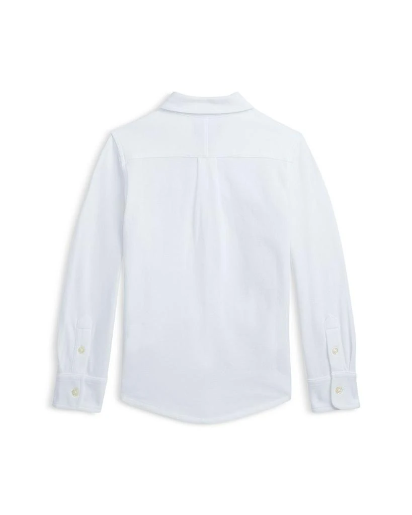 商品Ralph Lauren|Boys' Featherweight Cotton Mesh Shirt - Little Kid,价格¥254,第2张图片详细描述