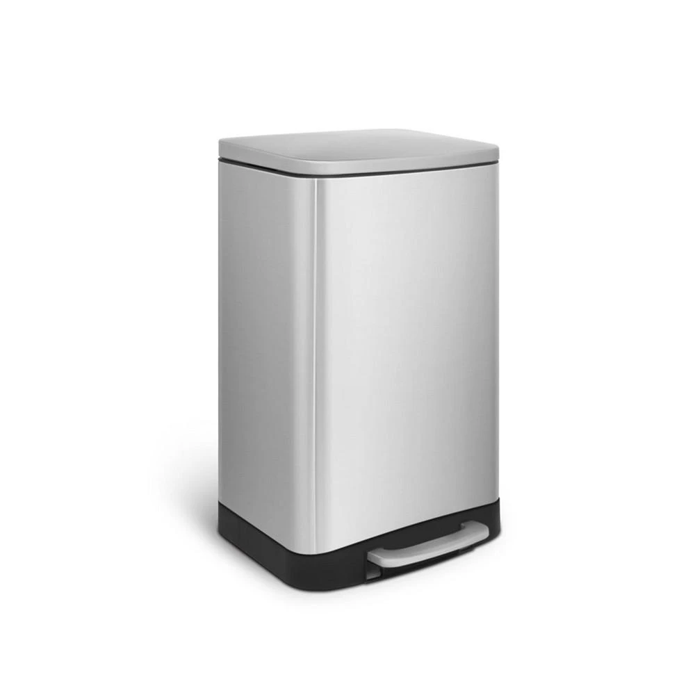商品Mega Casa|10.6 Gal./40 Liter Stainless Steel Rectangular Step-on Trash Can for Kitchen,价格¥592,第1张图片
