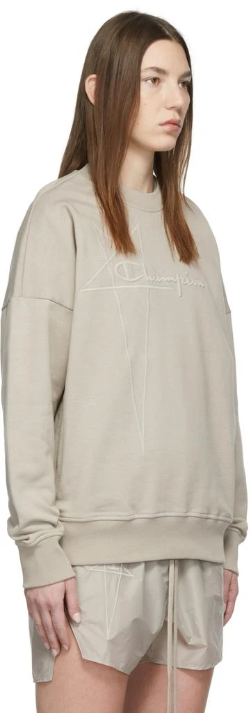 商品Rick Owens|Taupe Champion Edition Pullover Sweatshirt,价格¥910,第2张图片详细描述