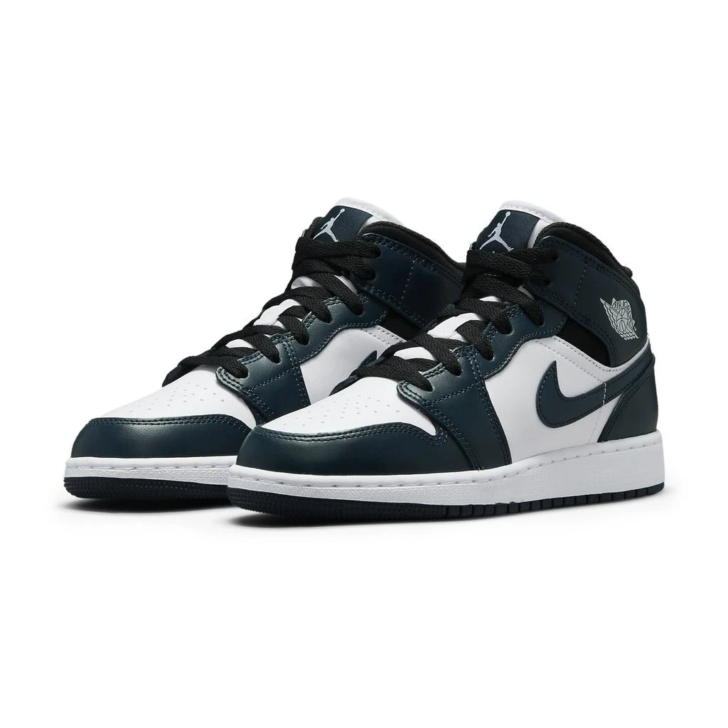 商品Jordan|Air Jordan 1 Mid Dark Teal (GS),价格¥847,第2张图片详细描述