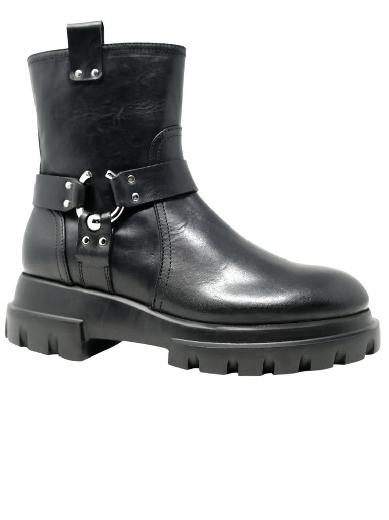 Agl Black Leather Ankle Boots商品第2张图片规格展示