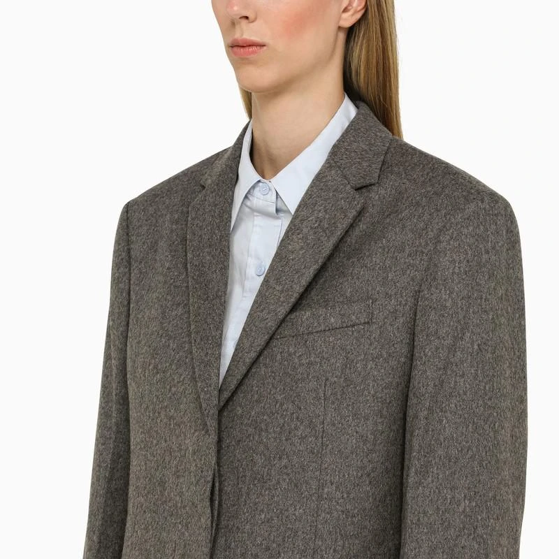 商品Calvin Klein|Grey wool tailored jacket,价格¥1479,第4张图片详细描述