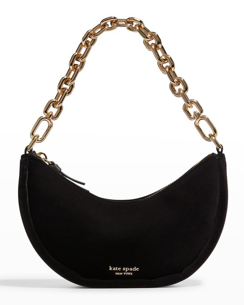 商品Kate Spade|smile velvet shoulder bag,价格¥1254,第1张图片