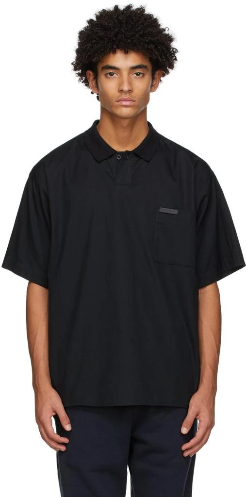 商品Fear of god|Black Poplin Polo,价格¥1535,第1张图片