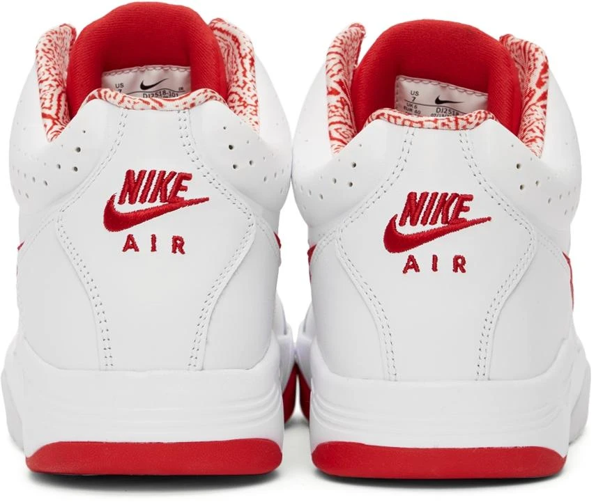 商品NIKE|White & Red Air Flight Lite Mid Sneakers,价格¥433,第4张图片详细描述