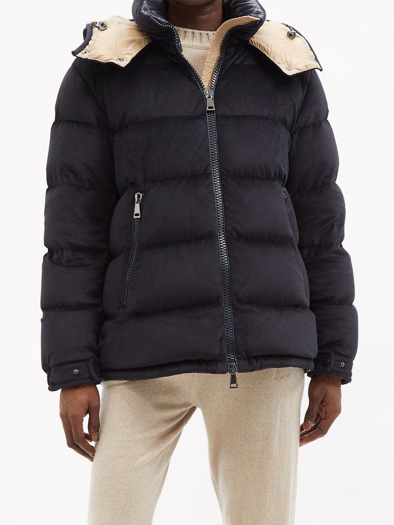 商品Moncler|Holostee quilted velvet down jacket,价格¥13707,第4张图片详细描述