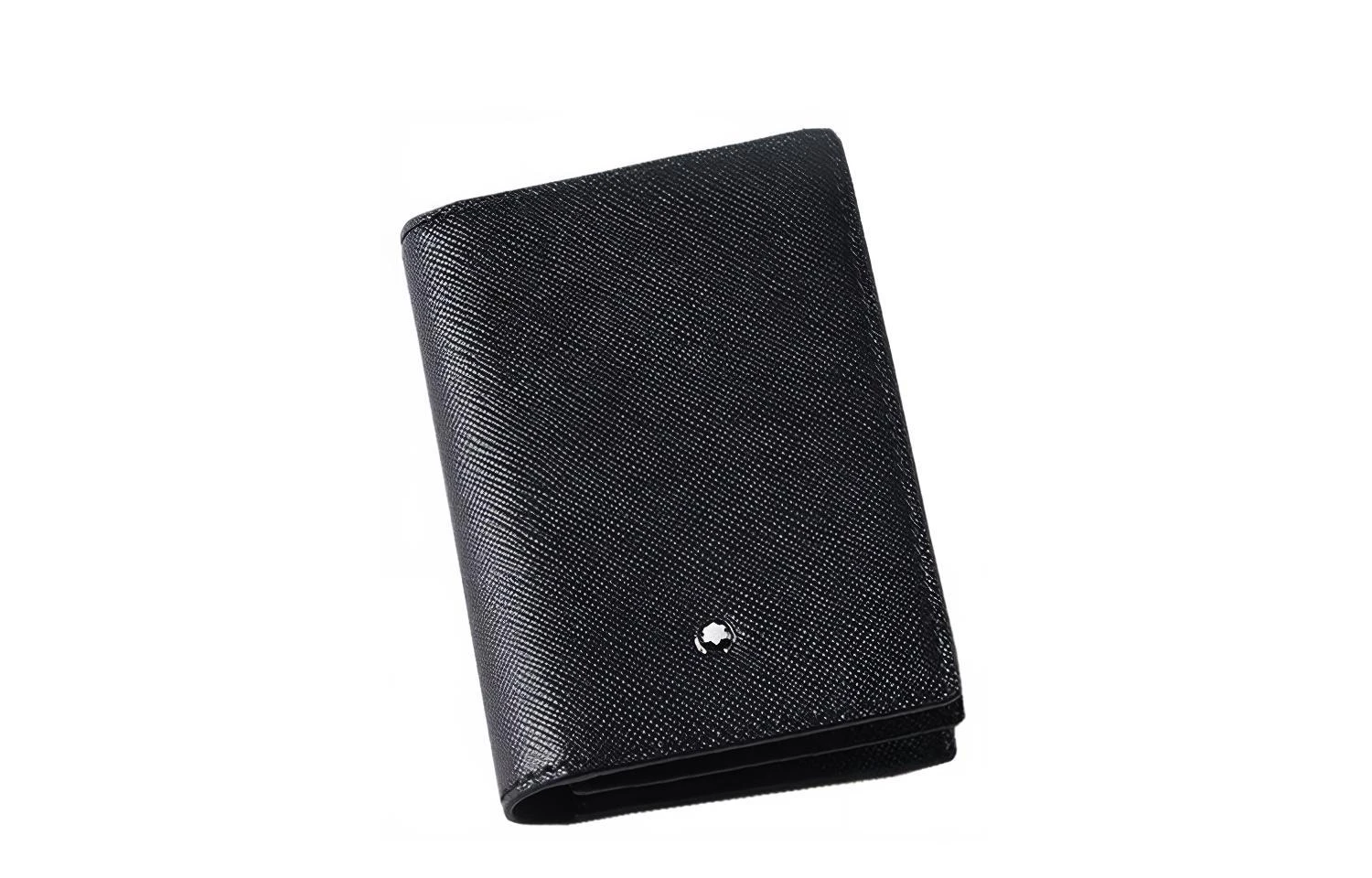 商品[国内直发] MontBlanc|万宝龙 大班系列 简约时尚双折 皮质 名片夹钱夹钱包 男款 黑色,价格¥1599,第3张图片详细描述
