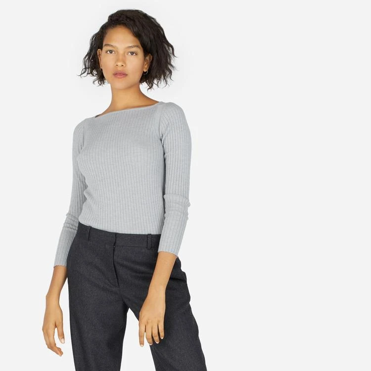 商品Everlane|The Luxe Wool Ribbed Boatneck,价格¥442,第4张图片详细描述