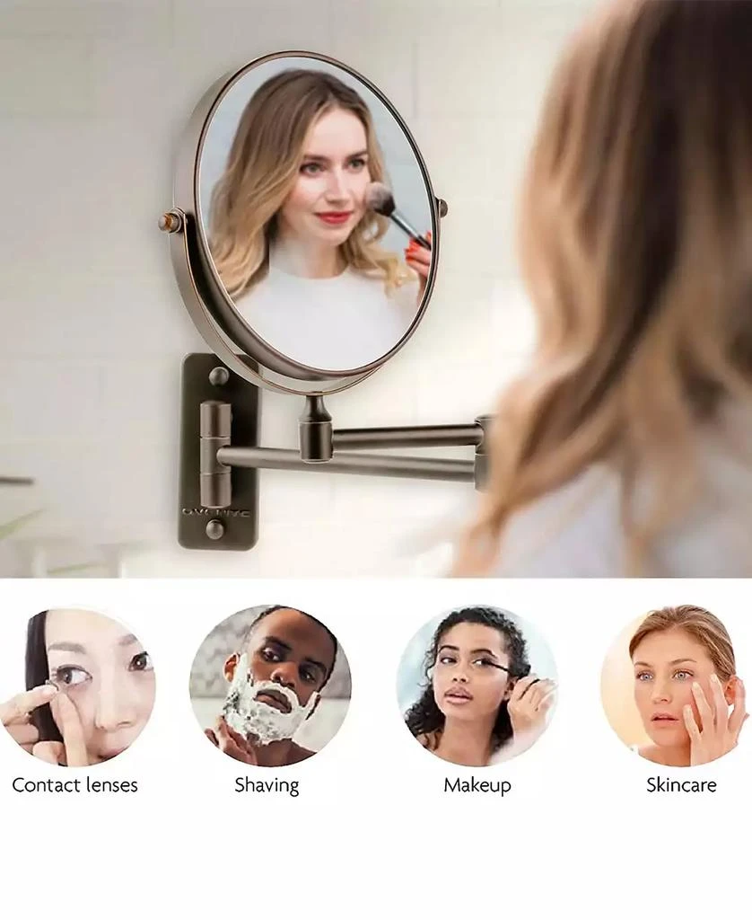 商品OVENTE|Wall Mounted Vanity Makeup Mirror,价格¥314,第2张图片详细描述