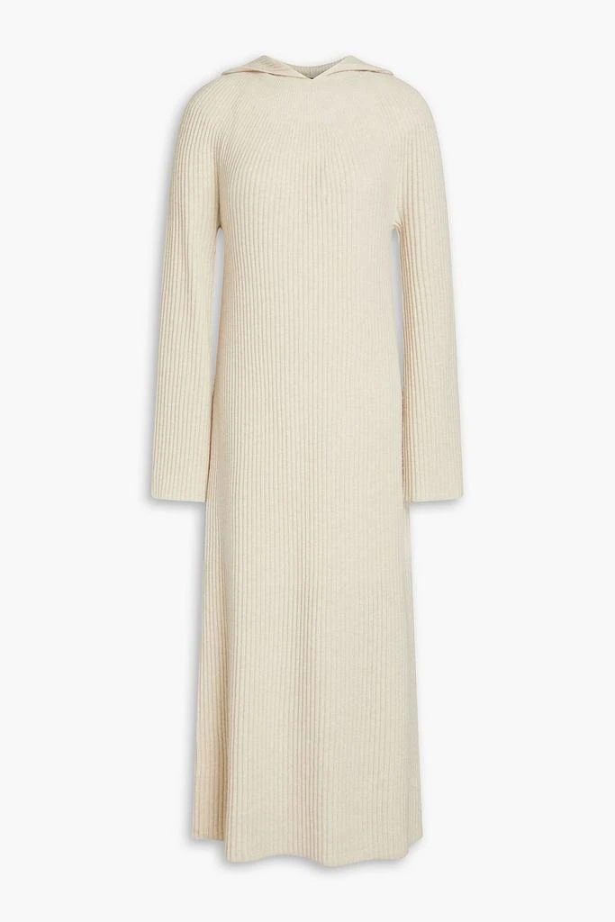 商品Theory|Ribbed wool and cashmere-blend hooded midi dress,价格¥1313,第1张图片