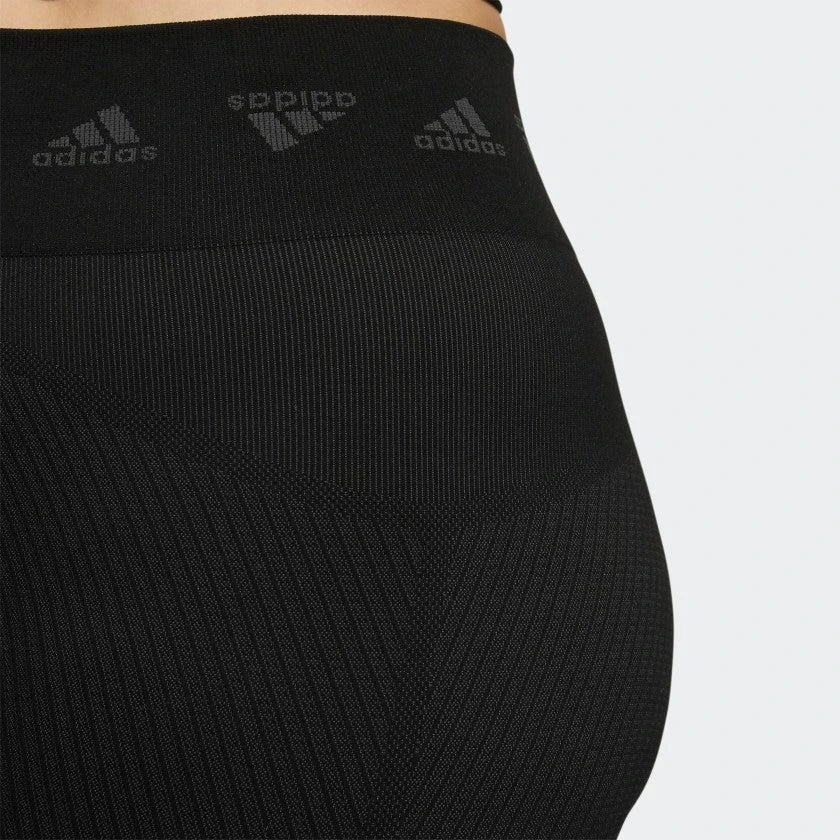 商品Adidas|Women's adidas AEROKNIT Training 7/8 Tights (Plus Size),价格¥224,第4张图片详细描述