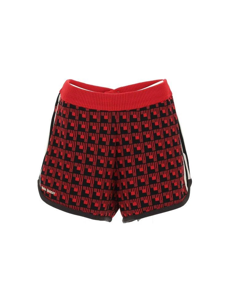 商品Adidas|Adidas By Wales Bonner Logo Embroidered Knitted Shorts,价格¥806,第1张图片