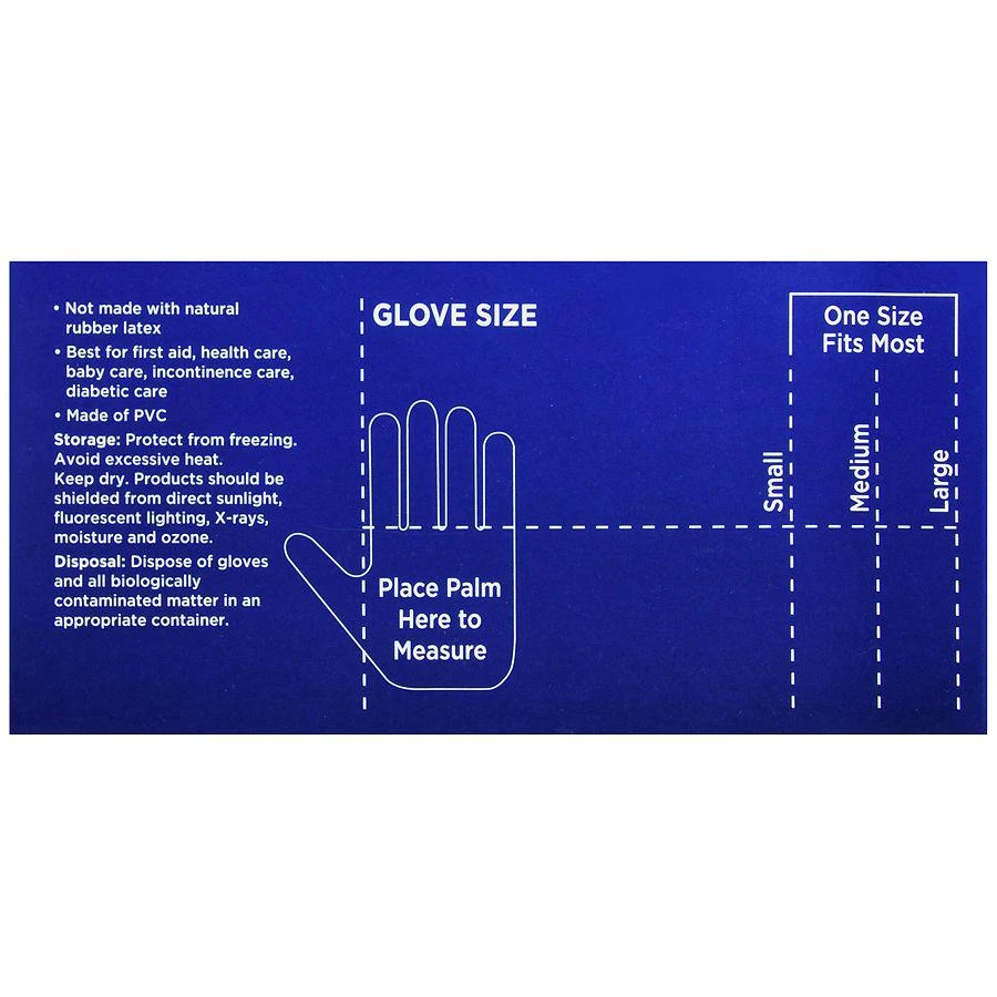 商品Walgreens|Stretch Vinyl Exam Gloves L,价格¥83,第3张图片详细描述