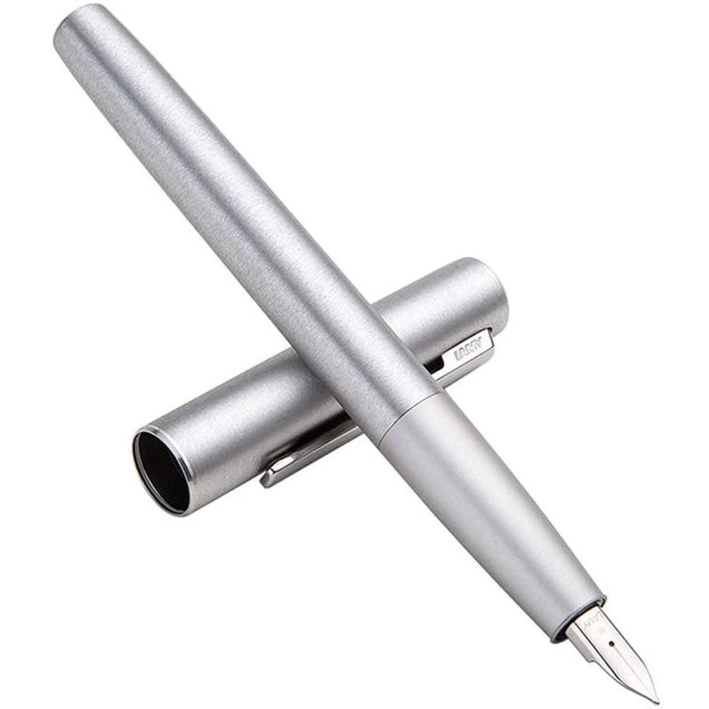 商品Lamy|Lamy Fountain Pen - Aion Olive Silver Brushed Aluminum Snapped On,价格¥524,第2张图片详细描述