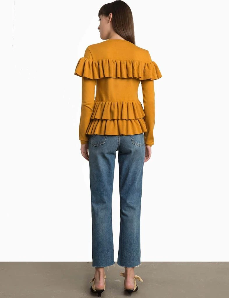 Kate Mustard Ruffle Sweater 商品