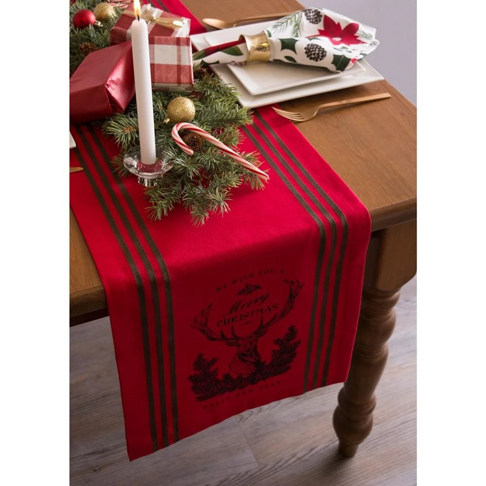 商品Design Imports|Stag Christmas Print Table Runner,价格¥364,第3张图片详细描述