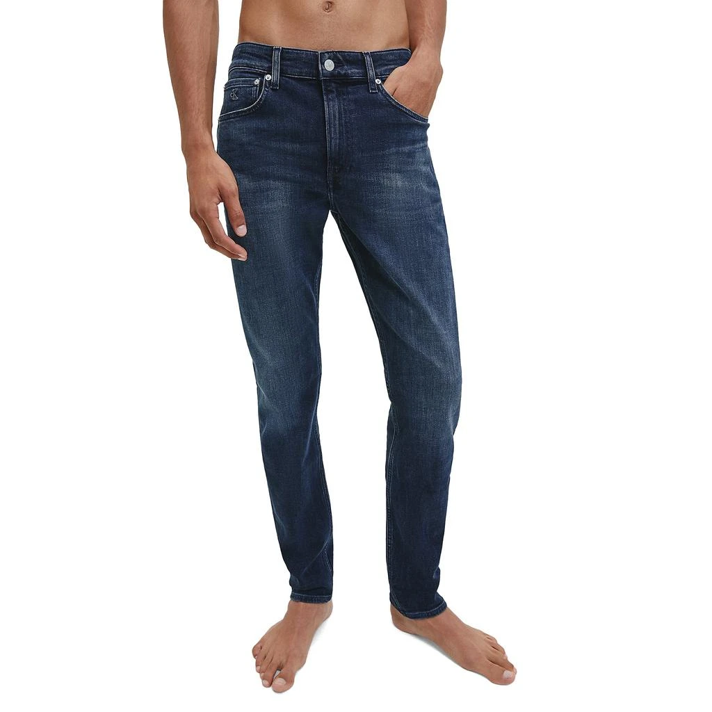 商品Calvin Klein|Calvin Klein Slim Tapered Jeans - Cobble Dark Denim,价格¥774,第1张图片
