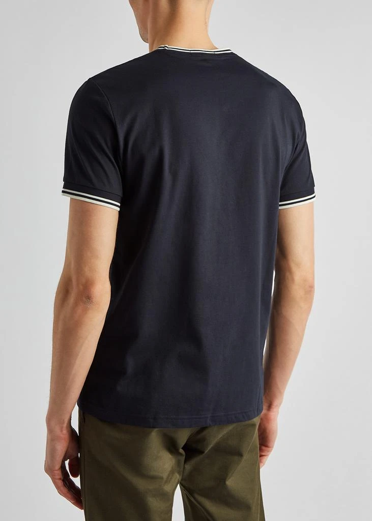 商品Fred Perry|M1588 navy cotton T-shirt,价格¥516,第3张图片详细描述