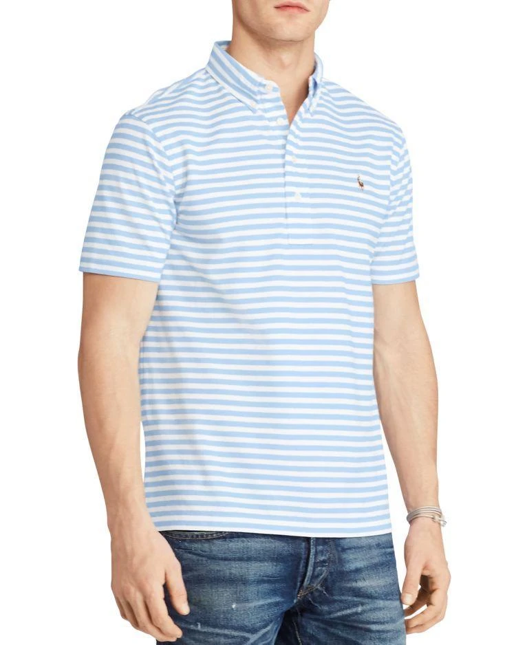 商品Ralph Lauren|Hampton-Stripe Regular Fit Polo Shirt,价格¥305,第1张图片