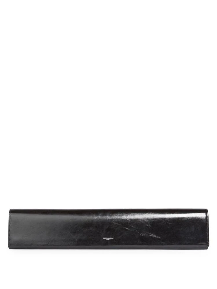 商品Yves Saint Laurent|Fetiche Oversize Leather Clutch,价格¥11615,第1张图片