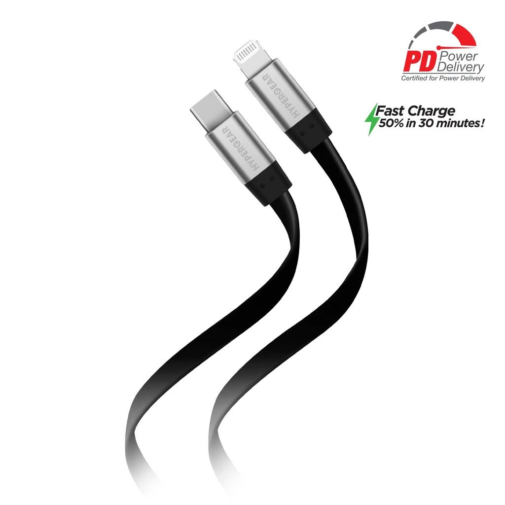 商品HyperGear|Flexi USB-C to Lightning Flat Cable 6ft,价格¥231,第2张图片详细描述